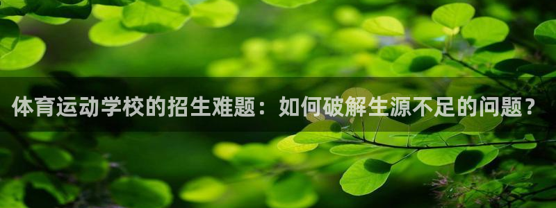 Betway首页：体育运动学校的招生难题：如何破解生源不足的问题？